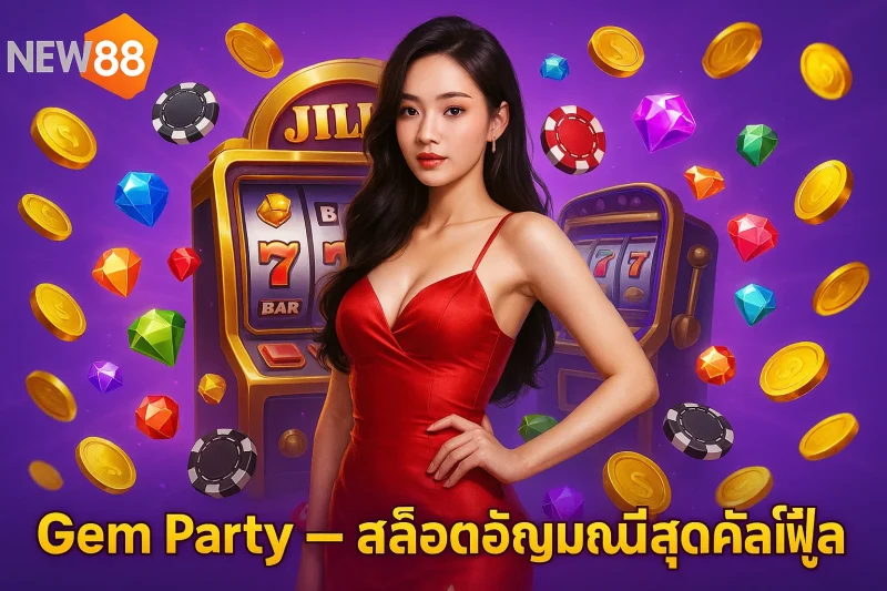 Gem Party – สล็อตอัญมณีสุดคัลเลอร์ฟูล