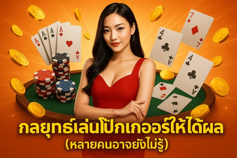 กลยุทธ์เล่นโป๊กเกอร์ให้ได้ผล (หลายคนอาจยังไม่รู้)