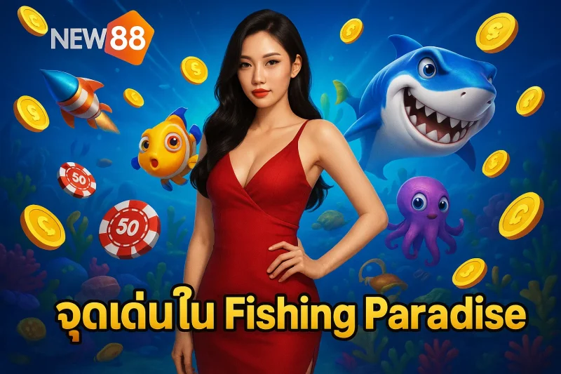 จุดเด่นใน Fishing Paradise