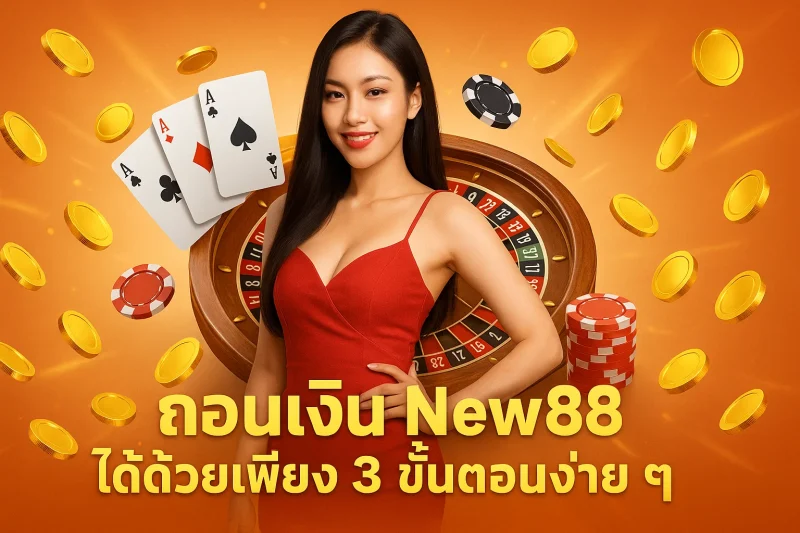 ถอนเงิน New88 ได้ด้วยเพียง 3 ขั้นตอนง่าย ๆ
