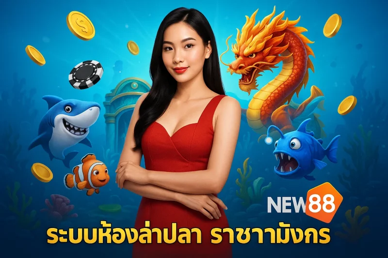 ระบบห้องล่าปลา ราชามังกร NEW88