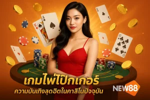 เกมไพ่โป๊กเกอร์ – ความบันเทิงสุดฮิตในคาสิโนปัจจุบัน NEW88