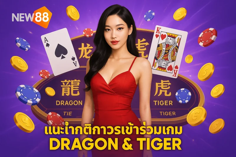 แนะนำกติกาการเข้าร่วมเกม Dragon & Tiger